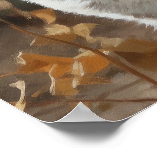 Poster d'impression American Shorthair Cat Art (Coin)