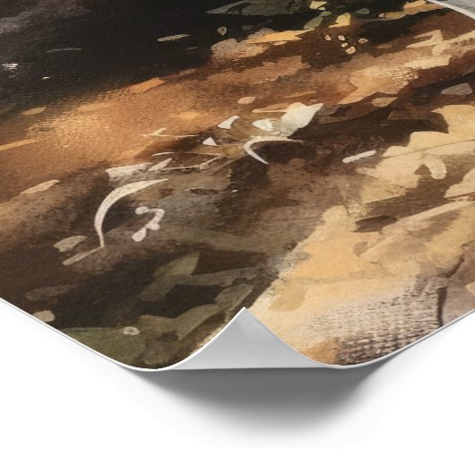 Poster d'impression anglais Setter Dog Art (Coin)