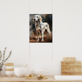 Poster d'impression anglais Setter Dog Art (Cuisine)
