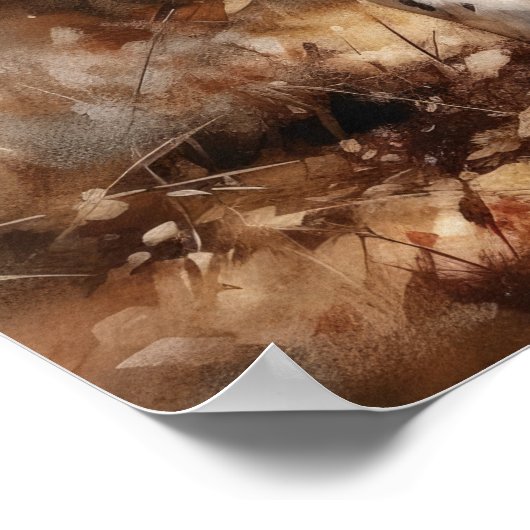 Poster d'impression anglais Setter Dog Art (Coin)