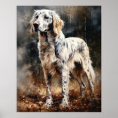 Poster d'impression anglais Setter Dog Art (Devant)