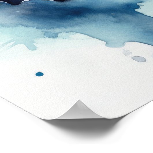 Poster d'impression Azure Butterfly Art (Coin)