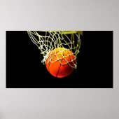 Poster d'impression Basketball & Net (Devant)