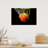 Poster d'impression Basketball & Net (Cuisine)