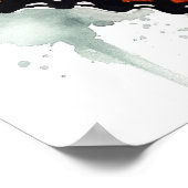 Poster d'impression Black Swallowtail Button Art (Coin)