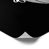 Poster d'impression Black White Basketball (Coin)