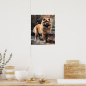 Poster d'impression Chow Chow Dog Art (Cuisine)