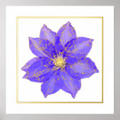 Poster d'impression Clematis Foil Accent (Recto)