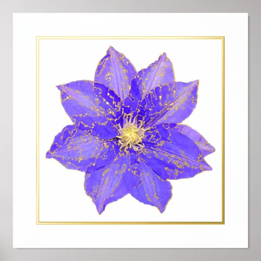 Poster d'impression Clematis Foil Accent (Recto)
