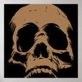 Poster d'impression Cool Remix de la tête de crâne (Devant)