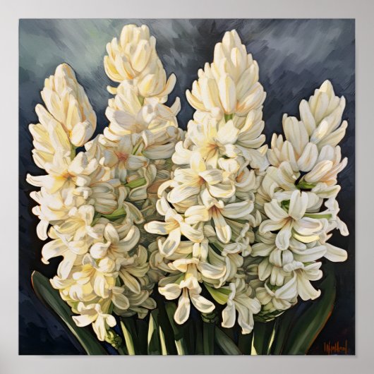 Poster d'impression Cream Hyacinth (Devant)