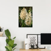Poster d'impression Cream Hyacinth (Bureau à domicile)