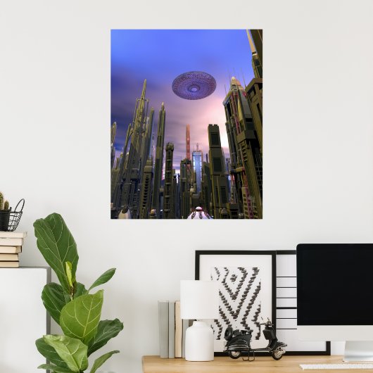 Poster d'impression d'art 24" x 30" (Bureau à domicile)