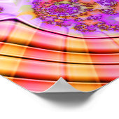 Poster d'impression d'art à la brosse à trois spir (Coin)