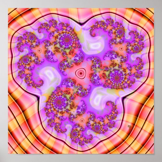 Poster d'impression d'art à la brosse à trois spir (Devant)