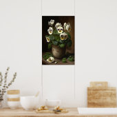 Poster d'impression d'art à la Fleur de Violas Bla (Cuisine)