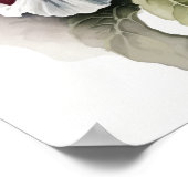 Poster d'impression d'art à la Fleur Rouge Petunia (Coin)