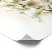 Poster d'impression d'art blanc Larkspur (Coin)