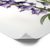 Poster d'impression d'art de la fleur de Larkspur (Coin)