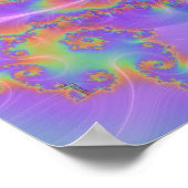 Poster d'impression d'art en spirale barrée (12 po (Coin)