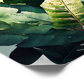 Poster d'impression d'art Feuille Banana (Coin)