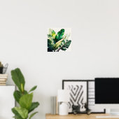 Poster d'impression d'art Feuille Banana (Bureau à domicile)