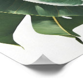 Poster d'impression d'art Feuille Banana (Coin)
