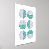 Poster d'impression d'art géométrique circulaire T (Poser)