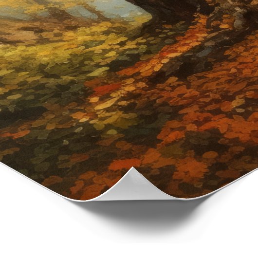 Poster d'impression d'art japonais Ginkgo Tree (Coin)