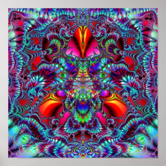 Poster d'impression d'art King Flame (12 po x 12 p (Devant)