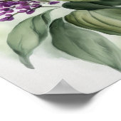Poster d'impression d'art Lilac Fleurs (Coin)