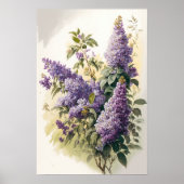 Poster d'impression d'art Lilac Fleurs (Devant)