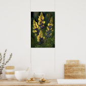 Poster d'impression d'Art Lupine Jaune (Cuisine)