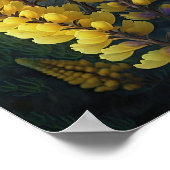 Poster d'impression d'Art Lupine Jaune (Coin)