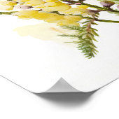 Poster d'impression d'Art Lupine Jaune (Coin)