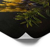 Poster d'impression d'Art Lupine Jaune (Coin)