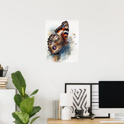Poster d'impression d'art papillon commun (Bureau à domicile)