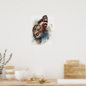 Poster d'impression d'art papillon commun (Cuisine)