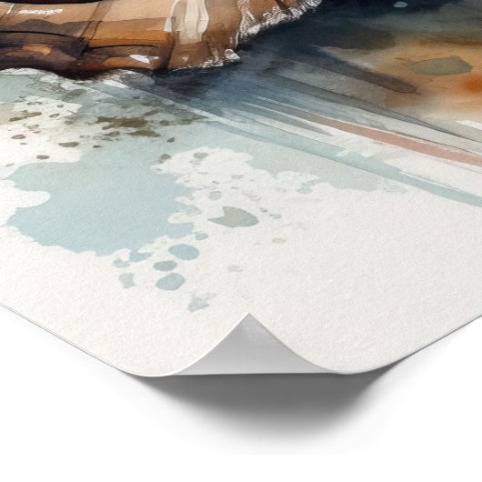 Poster d'impression d'art papillon commun (Coin)