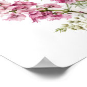 Poster d'impression d'Art rose Delphinium (Coin)