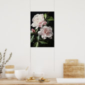 Poster d'impression d'art rose Gardenias (Cuisine)