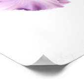 Poster d'impression d'art rose Irises (Coin)