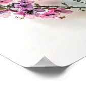 Poster d'impression d'art rose Larkspur (Coin)