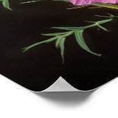 Poster d'impression d'art rose Larkspur (Coin)