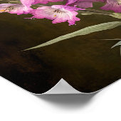 Poster d'impression d'art rose Larkspur (Coin)