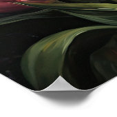 Poster d'impression d'art rose Tulip Fleurs (Coin)