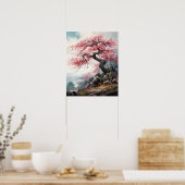 Poster d'impression d'art Sakura Cherry Tree (Cuisine)