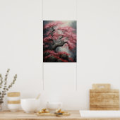 Poster d'impression d'art Sakura Cherry Tree (Cuisine)