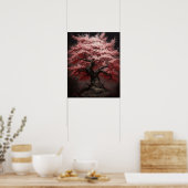 Poster d'impression d'art Sakura Cherry Tree (Cuisine)