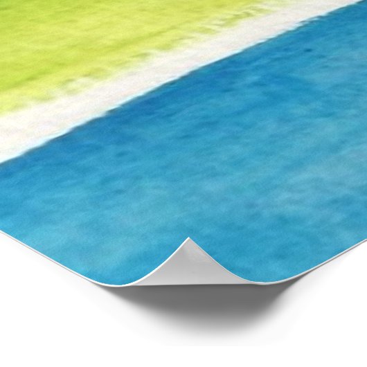 Poster d'impression d'art Sea Stripes (Coin)